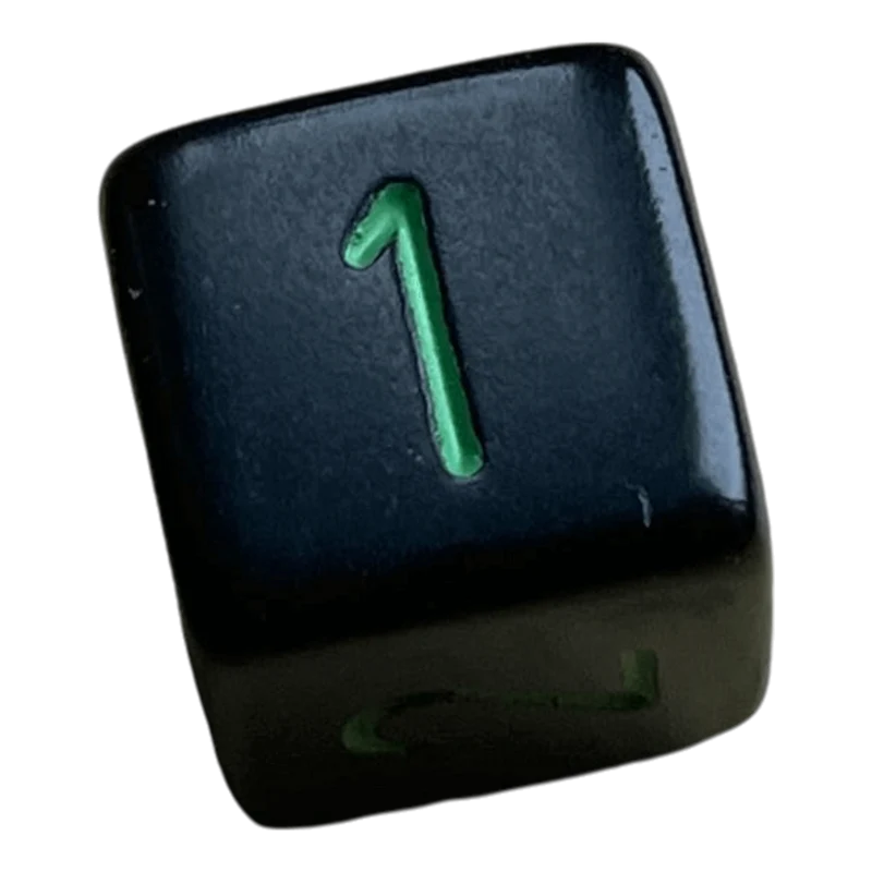 Chessex Opaque Black/Green W6
