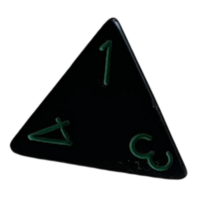 Chessex Opaque Black/Green W4