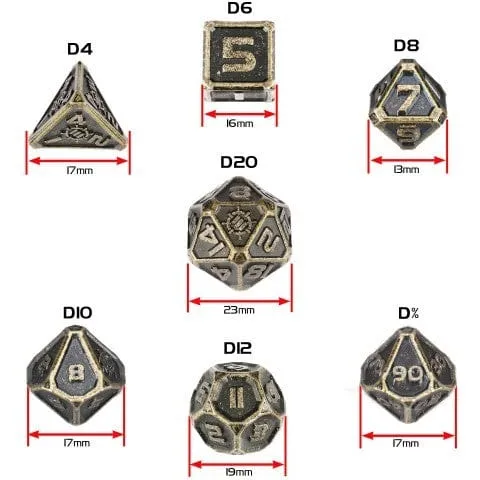 ENHANCE - Metalwürfel RPG Set