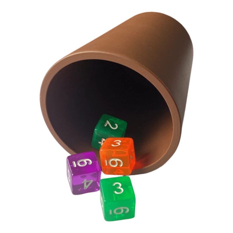 Chessex Würfelbecher Flexibel (Braun)