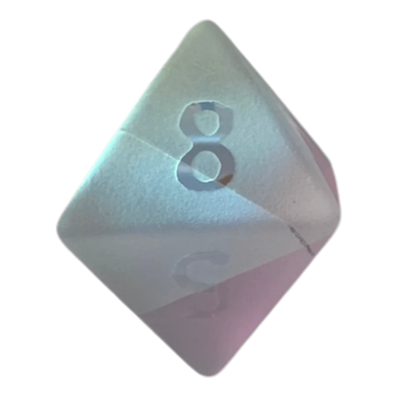 Regebogenfarben Frosted Glaswürfel W8