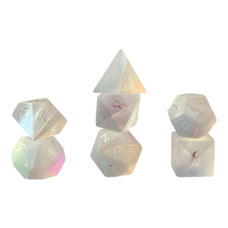 Regebogenfarben Frosted Glaswürfel Set