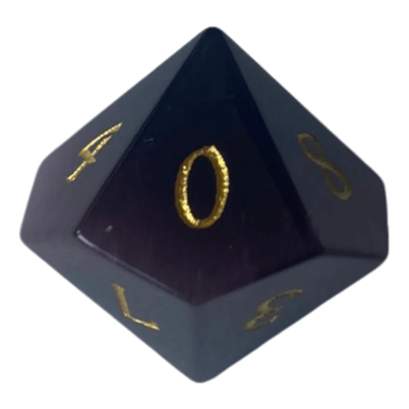 Dunkellila Opal Glaswürfel W10
