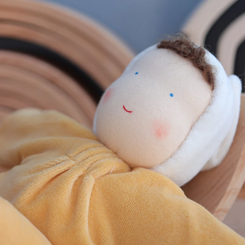 Grimm's Kuschelpuppe gelb - 30cm