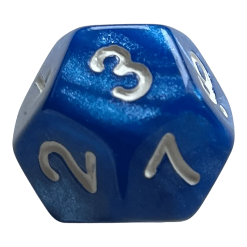 Perlmutt W12 in blau