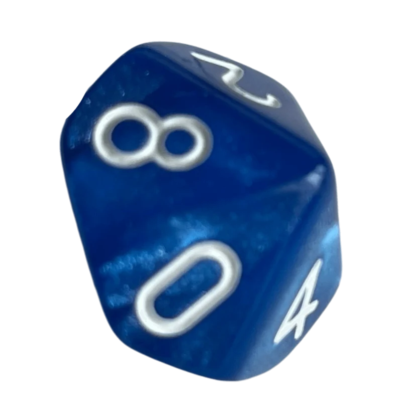 Perlmutt W10 in blau
