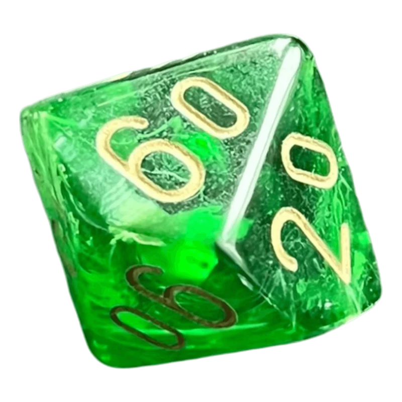 Chessex Vortex Green/Gold W10-0