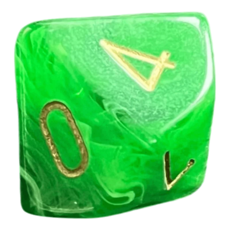 Chessex Vortex Green/Gold W10-0