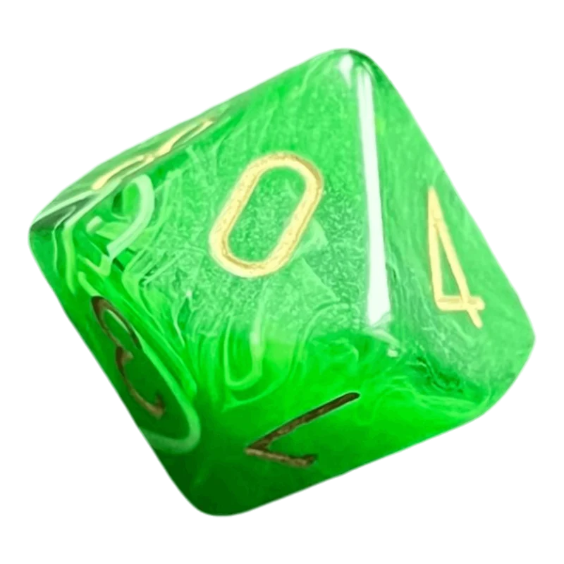 Chessex Vortex Green/Gold W10