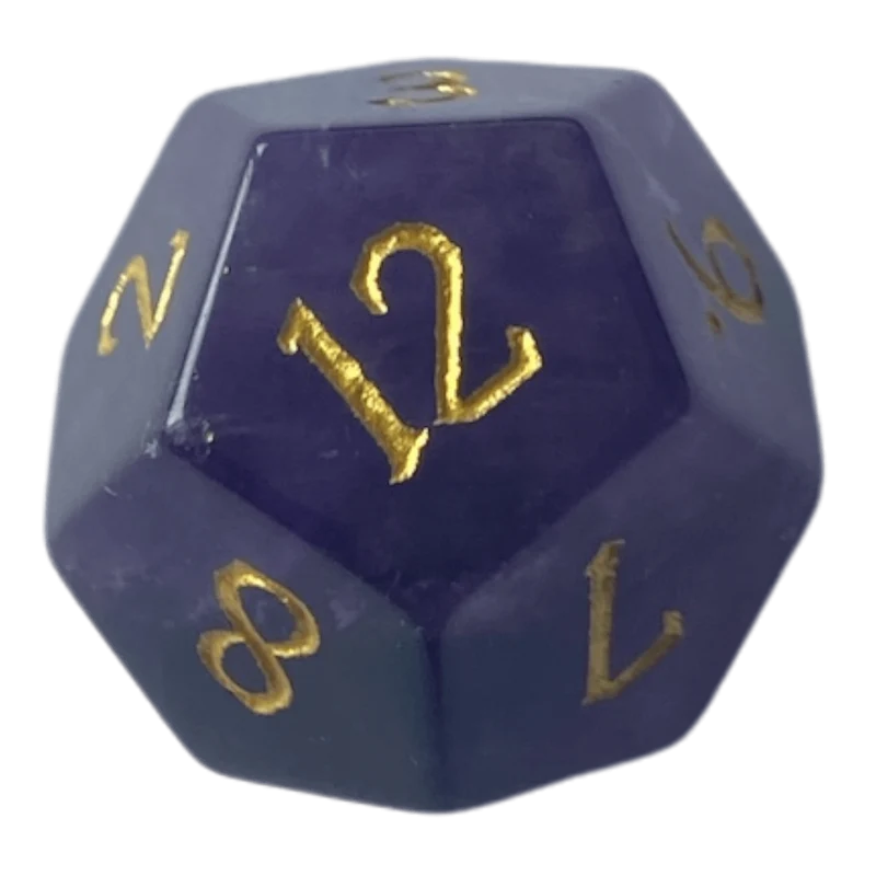 Amethyst Edelsteinwürfel Lila W12