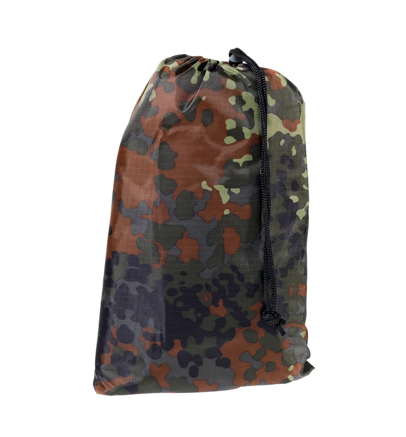 Tarp Basha 3x3 m – Flecktarn | Leicht. Vielseitig. Wetterfest.