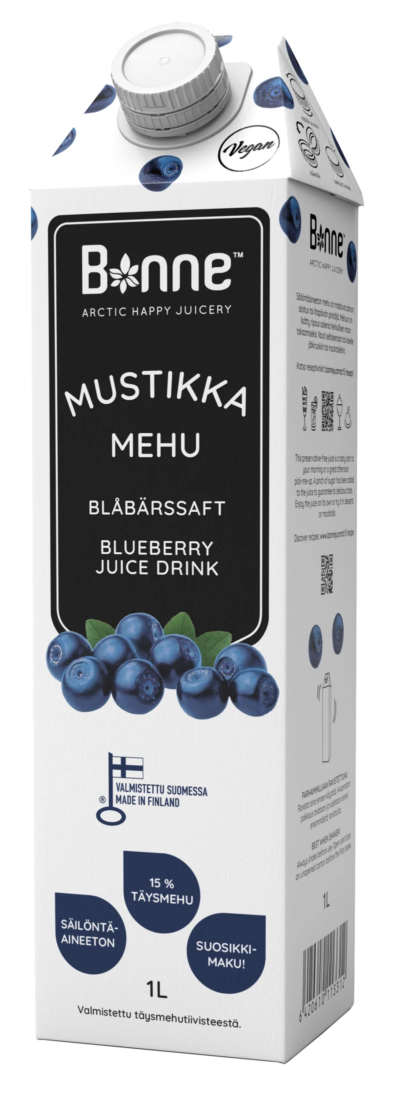 Bonne mustikkamehu 1L
