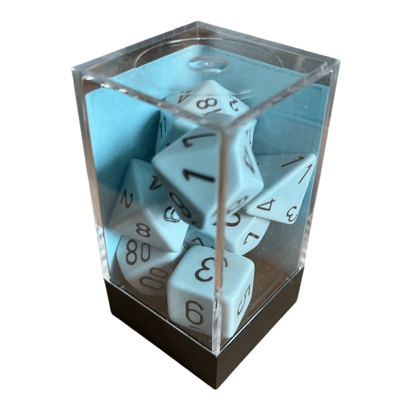 Chessex Opaque Pastel Blue/Black Set