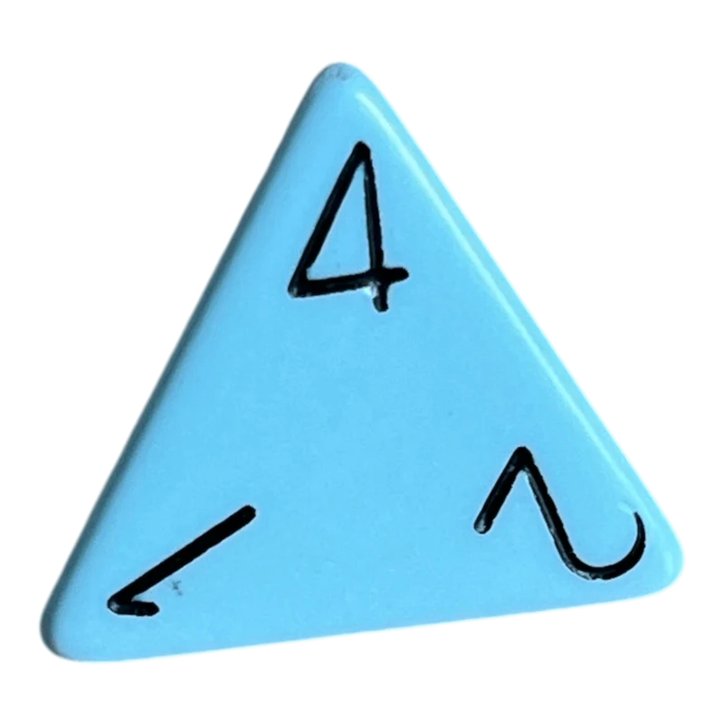 Chessex Opaque Pastel Blue/Black W4