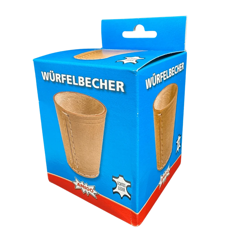 Einfacher Würfelbecher aus Leder