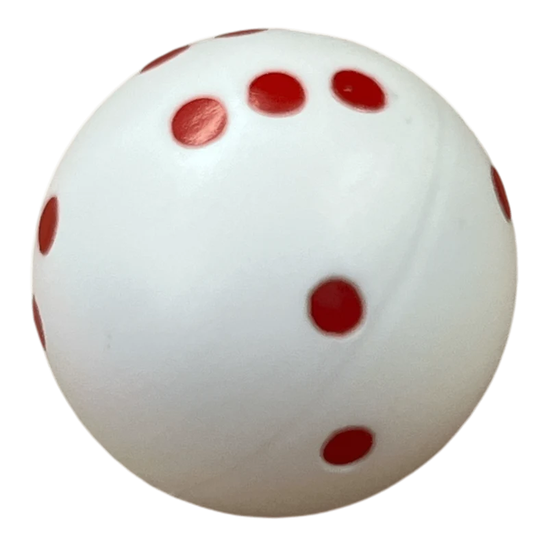 RundWürfel W6 Weiß/Rot