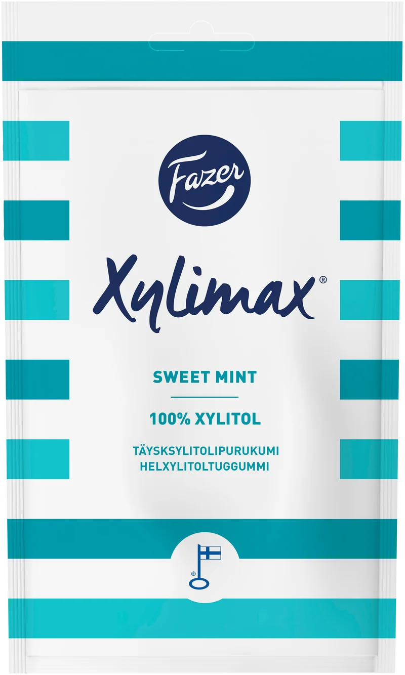 Fazer Xylimax Sweet Mint mintunmakuinen täysksylitolipurukumi 80g