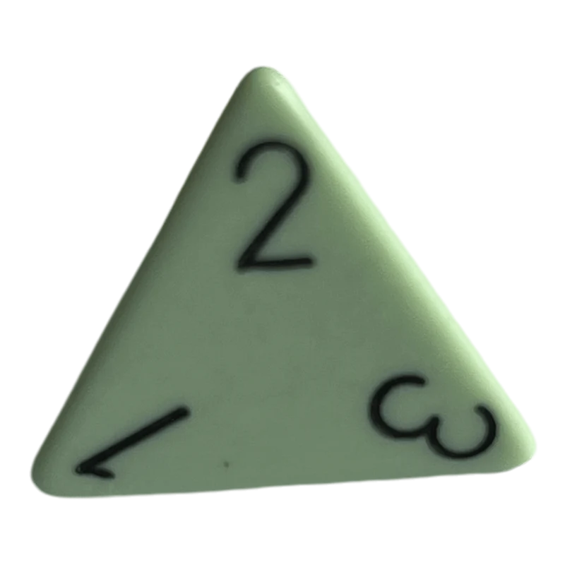 Chessex Opaque Pastel Green/Black W4