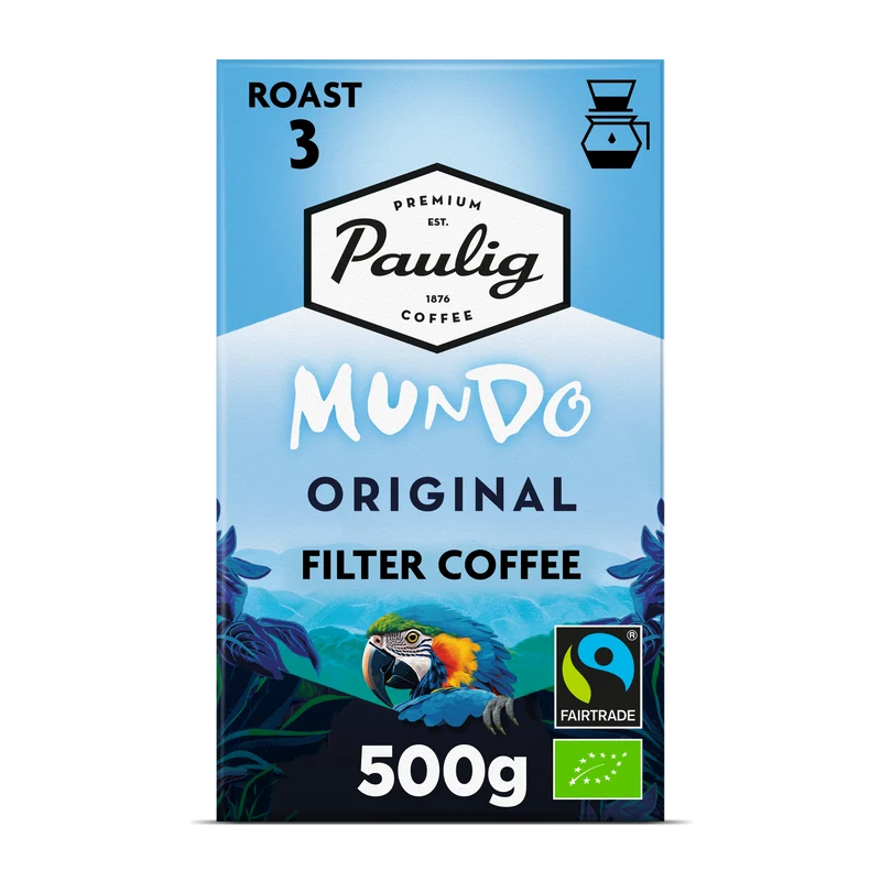 Paulig Mundo Original luomu kahvi suodatinjauhatus 500g