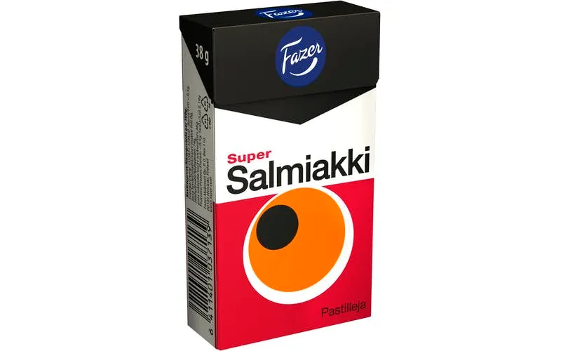 Fazer Super Salmiakki salmiakkilakritsipastilleja 38g