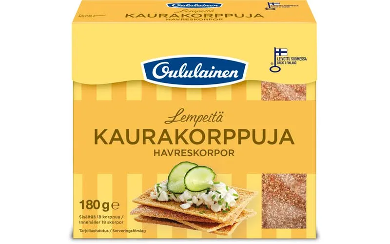 Oululainen Kaurakorppu 180g