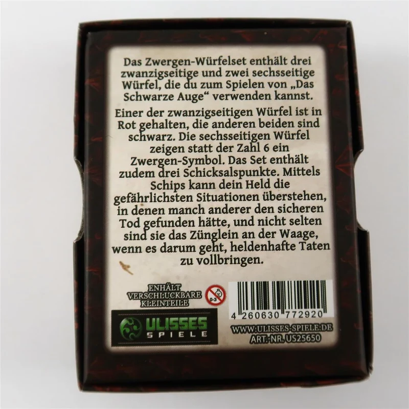 DSA 5 Einsteigerbox: Zwergen-Würfel- & Chipset