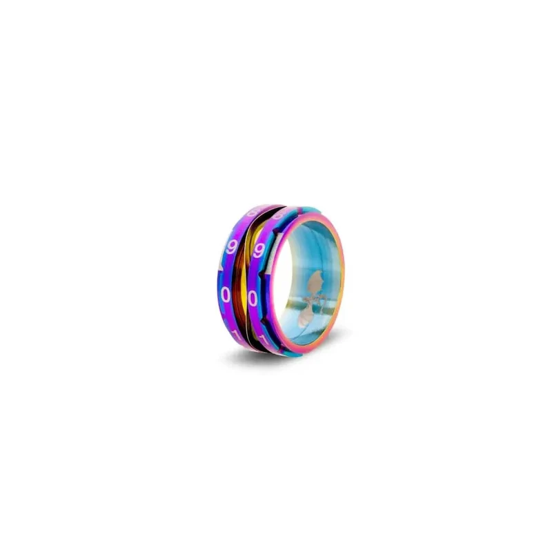 Zählring W100 Regenbogen 10