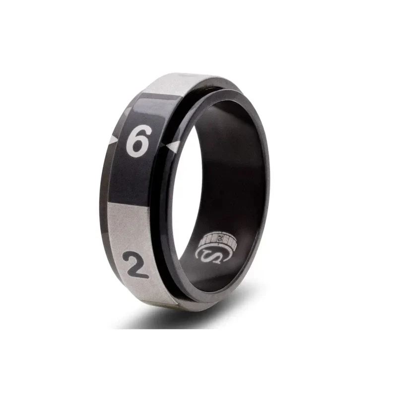 Würfelring W6 schwarz 09