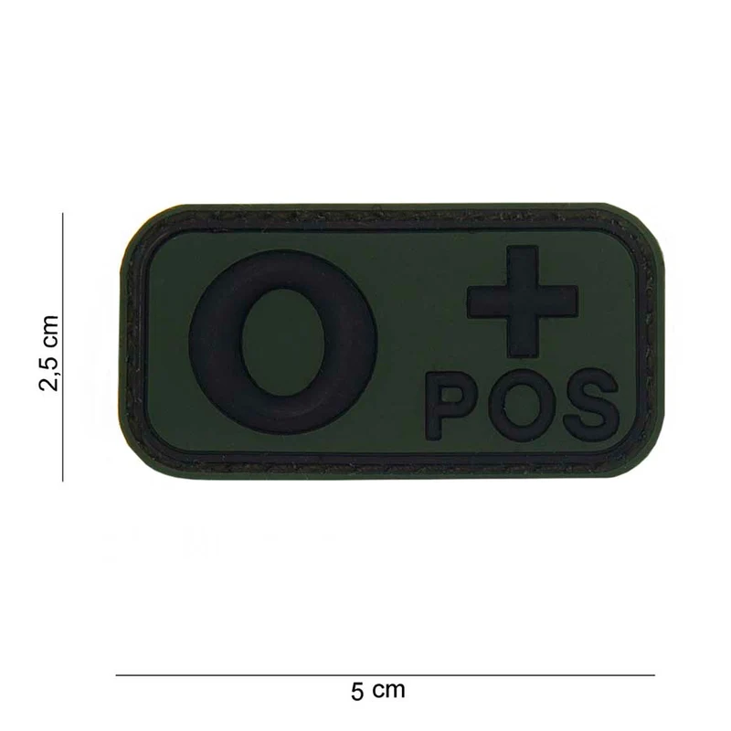 3D Blutgruppen Patch Blood Type PVC