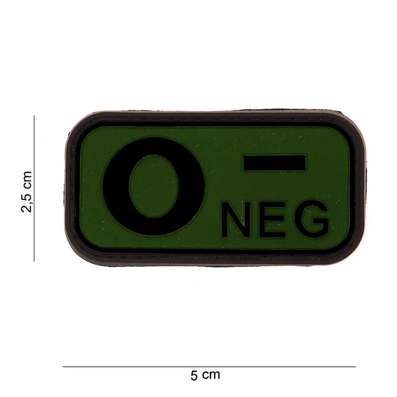 3D Blutgruppen Patch Blood Type PVC