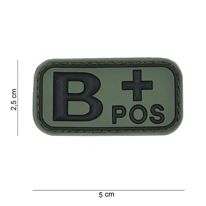 3D Blutgruppen Patch Blood Type PVC