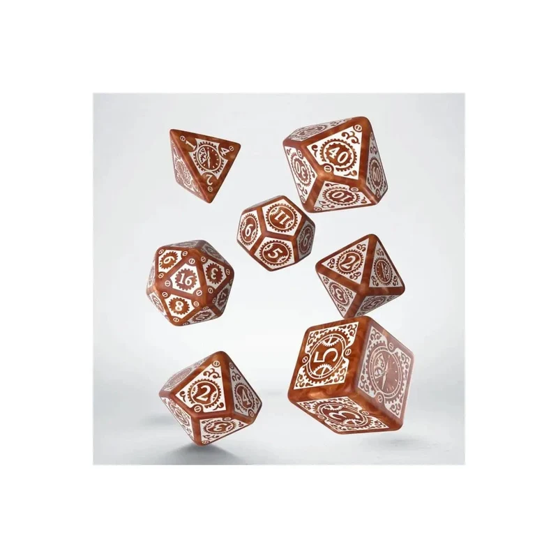 Steampunk Clockwork caramel/white Set