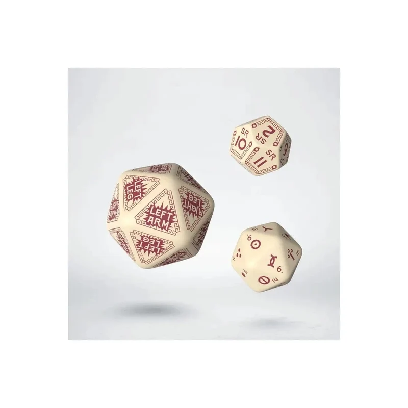 Runequest Expansion Dice Beige/Burgundy