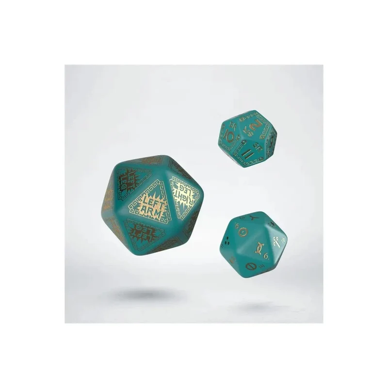 Runequest Expansion Dice Turquoise/Gold
