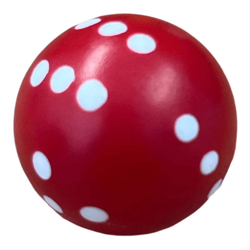 RundWürfel W6 Rot/Weiß