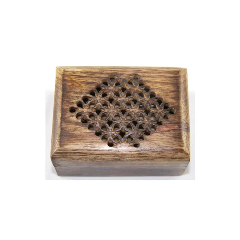 Holzkiste mit Muster Design 3