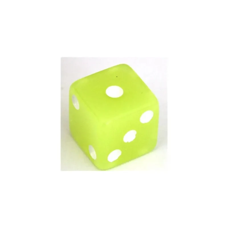 Fluoreszierender Würfel Zitrone W6
