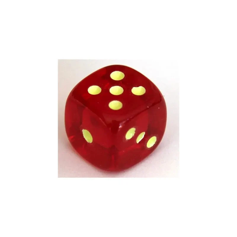 Fluoreszierender Würfel Rot W6