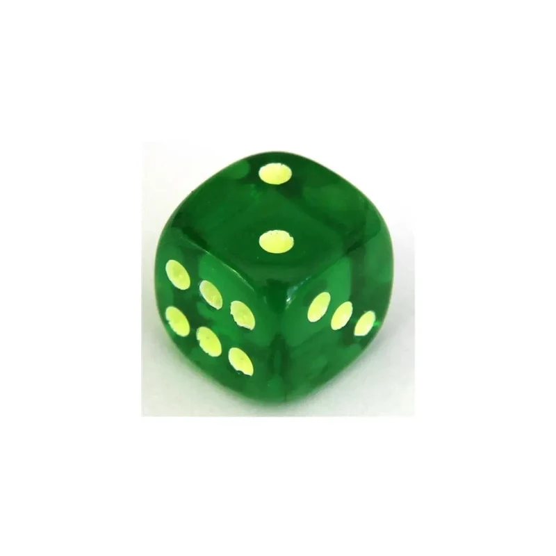 Fluoreszierender Würfel grün W6