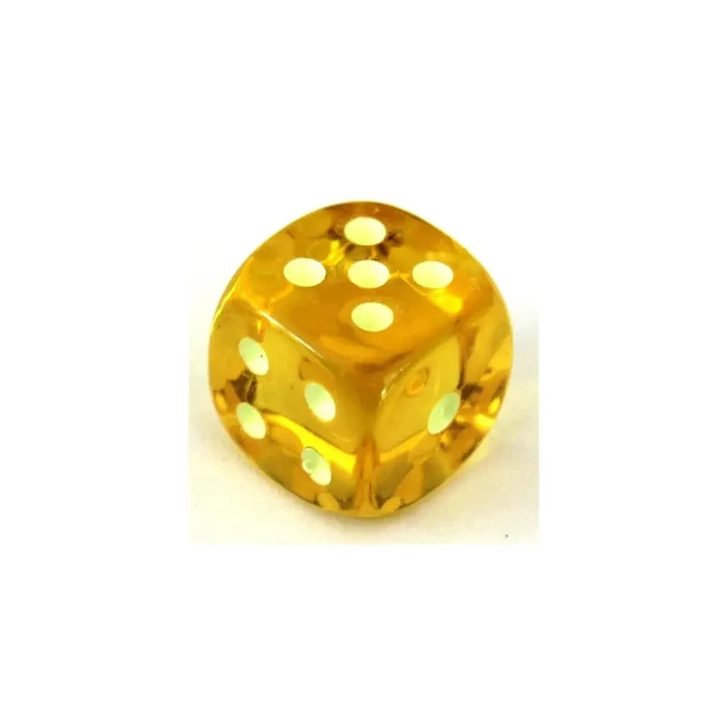Fluoreszierender Würfel Gelb W6