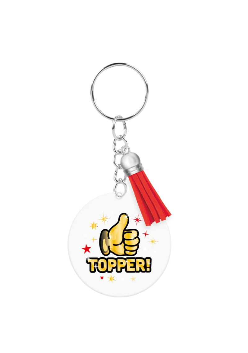 Acryl-Schlüsselanhänger „Topper“