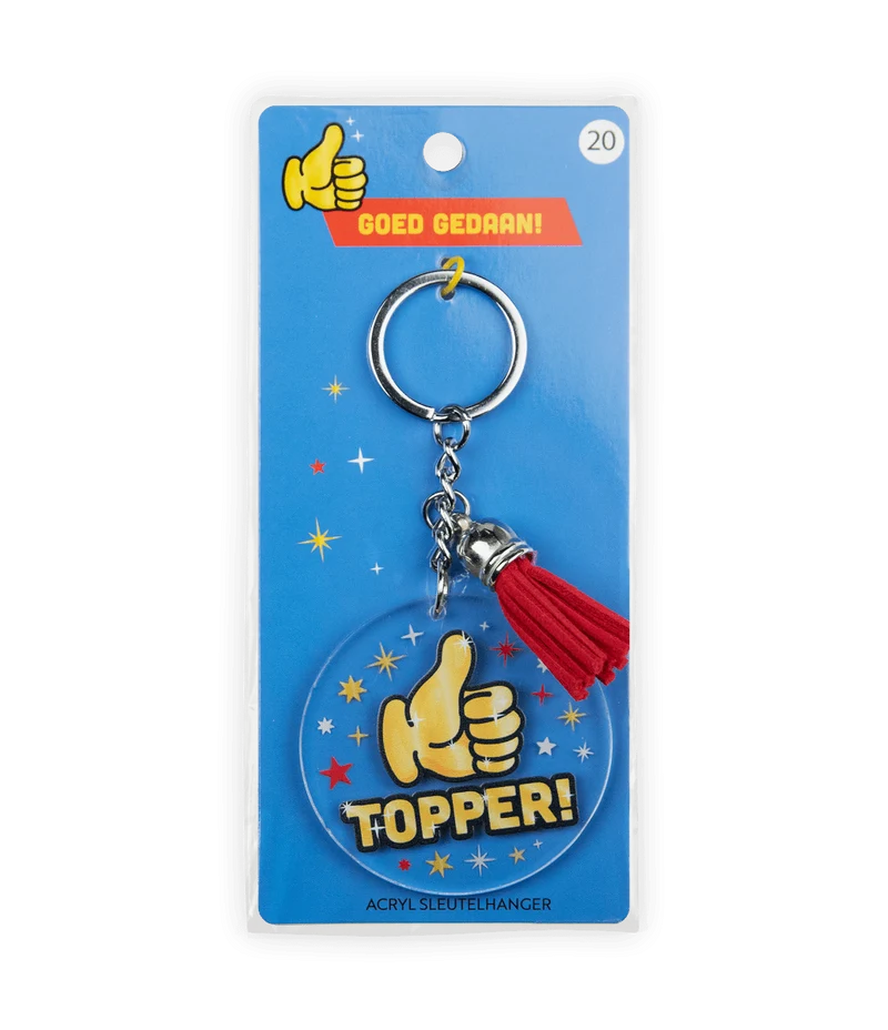 Acryl-Schlüsselanhänger „Topper“