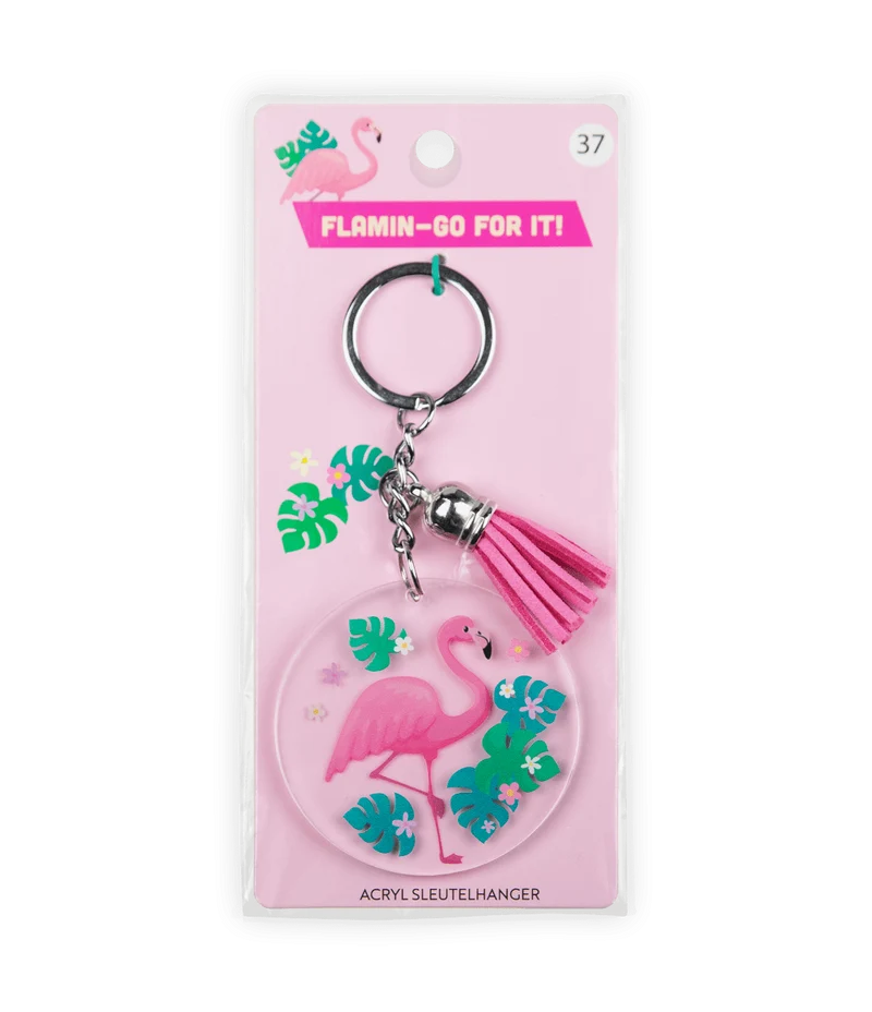 Acryl-Schlüsselanhänger Flamingo