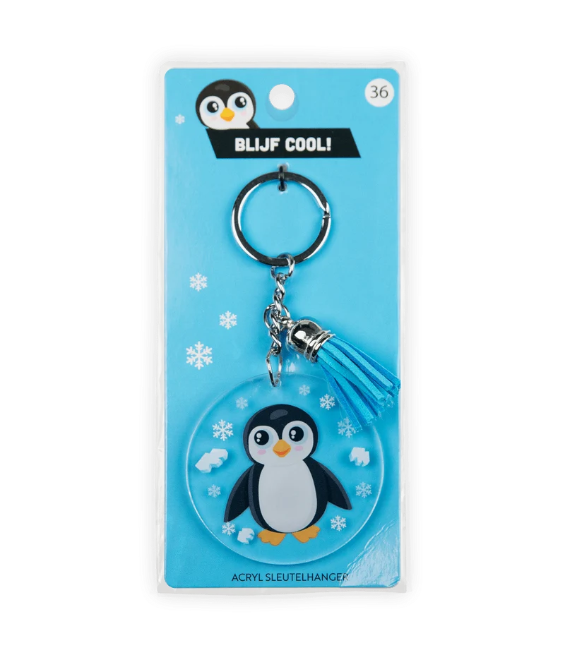 Acryl-Schlüsselanhänger Pinguin
