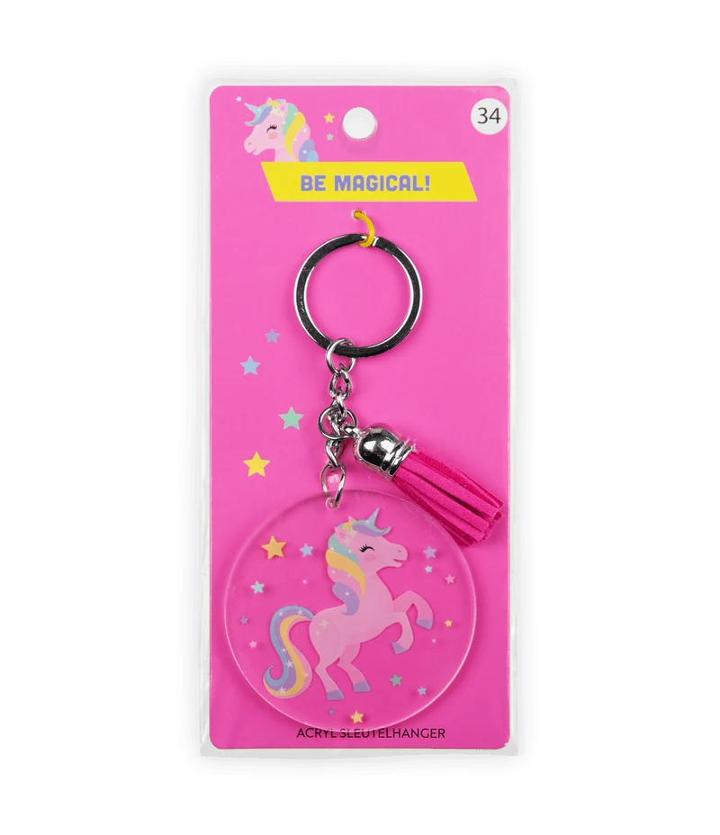 Acryl-Schlüsselanhänger Einhorn