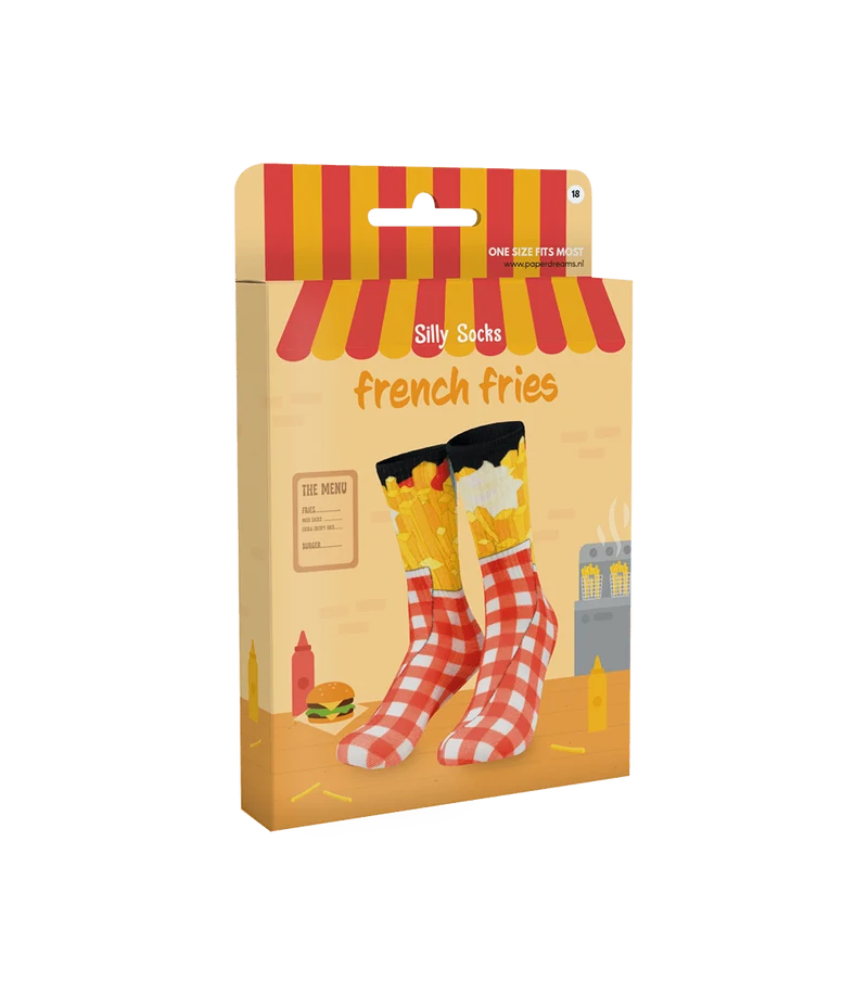 Lustige Socken „French Fries“