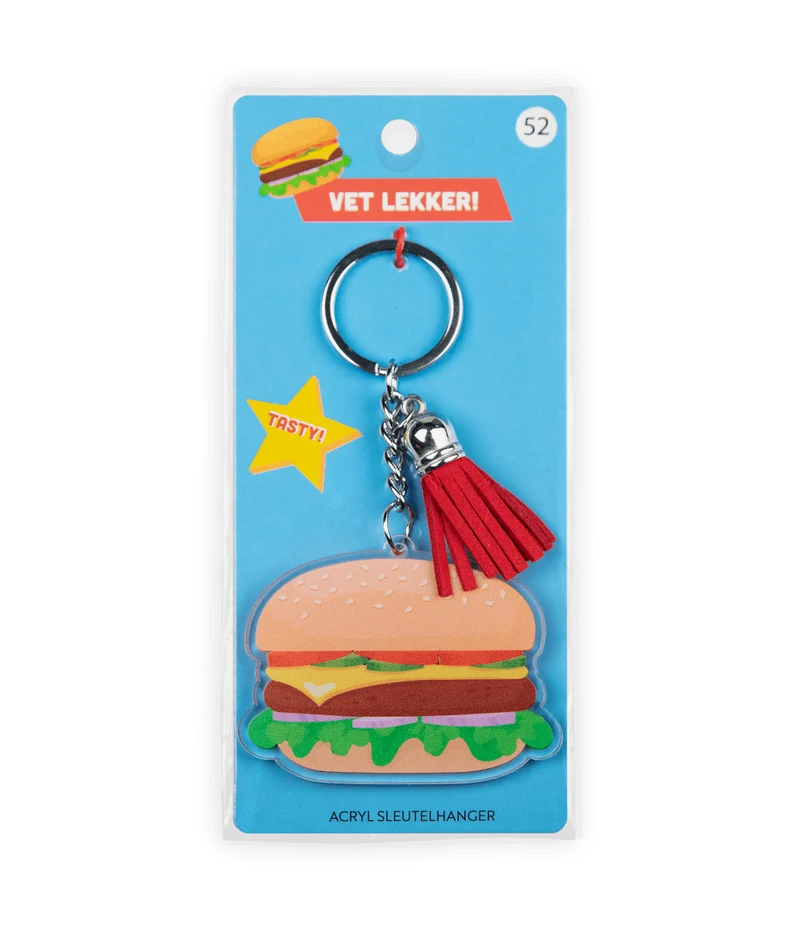 Acryl-Schlüsselanhänger „Hamburger“