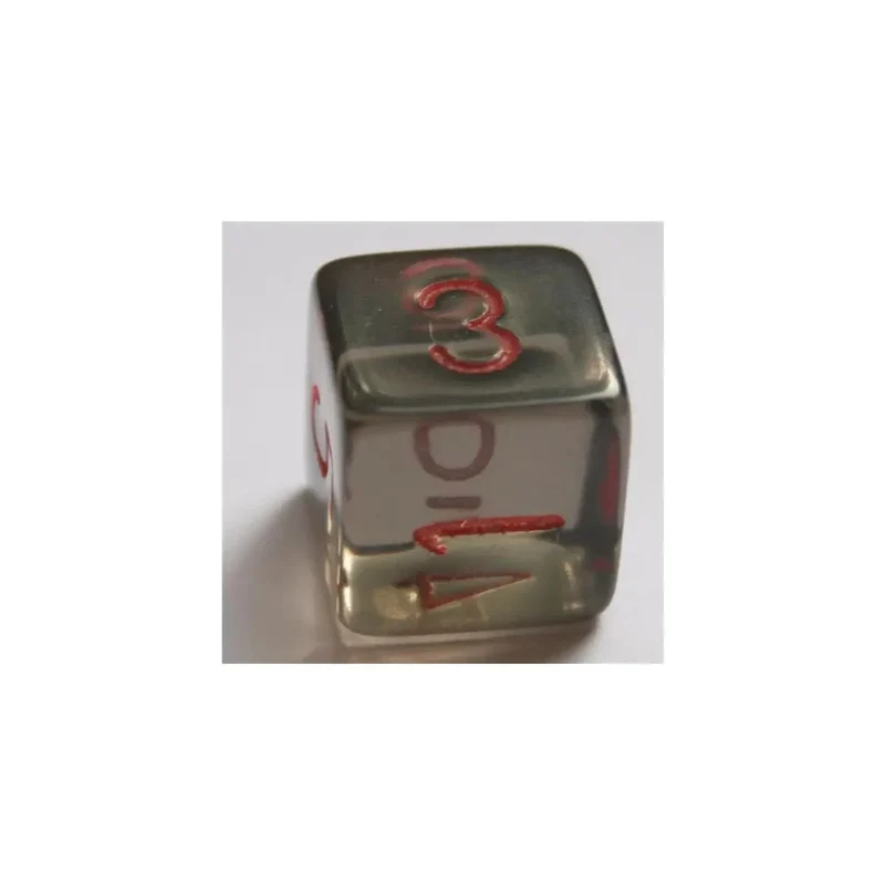 Chessex Translucent Smoke/Red W6