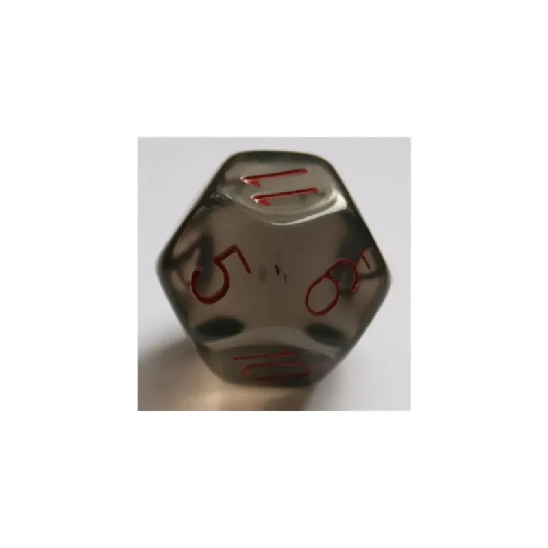 Chessex Translucent Smoke/Red W12