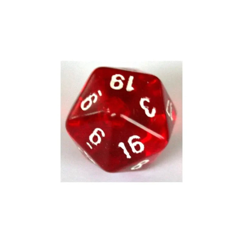 Chessex Translucent Red W20
